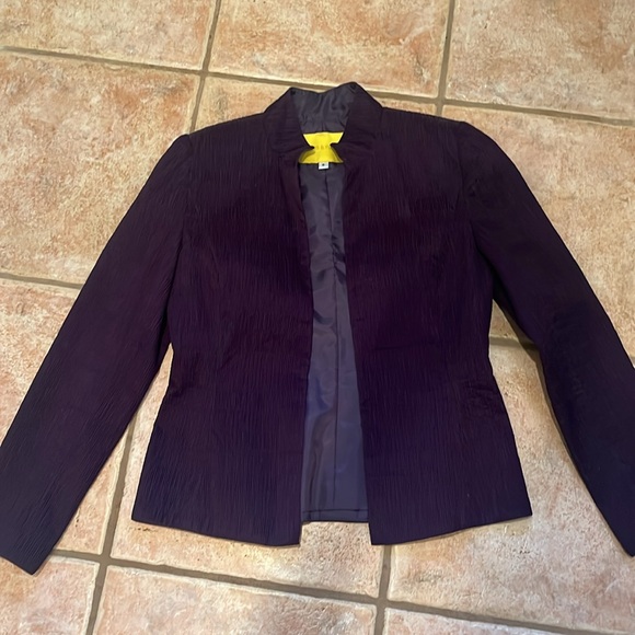 Flores&Flores sleeveless top and jacket set. Size 6. Deep purple. - Picture 3 of 10